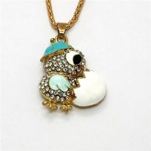 Baby Chick pendant Easter necklace